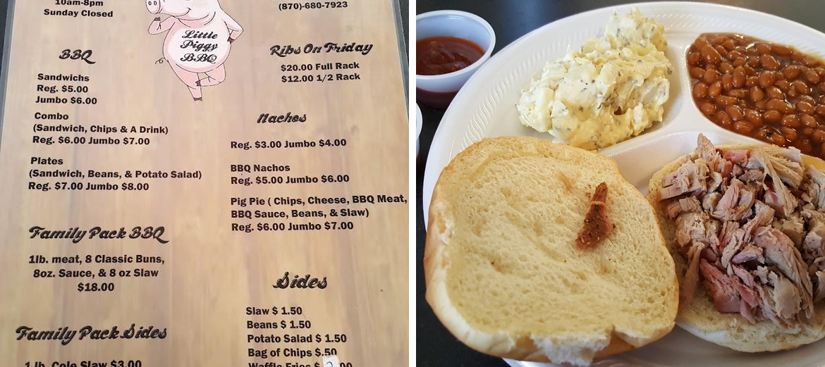 Little Piggy BBQ Menu