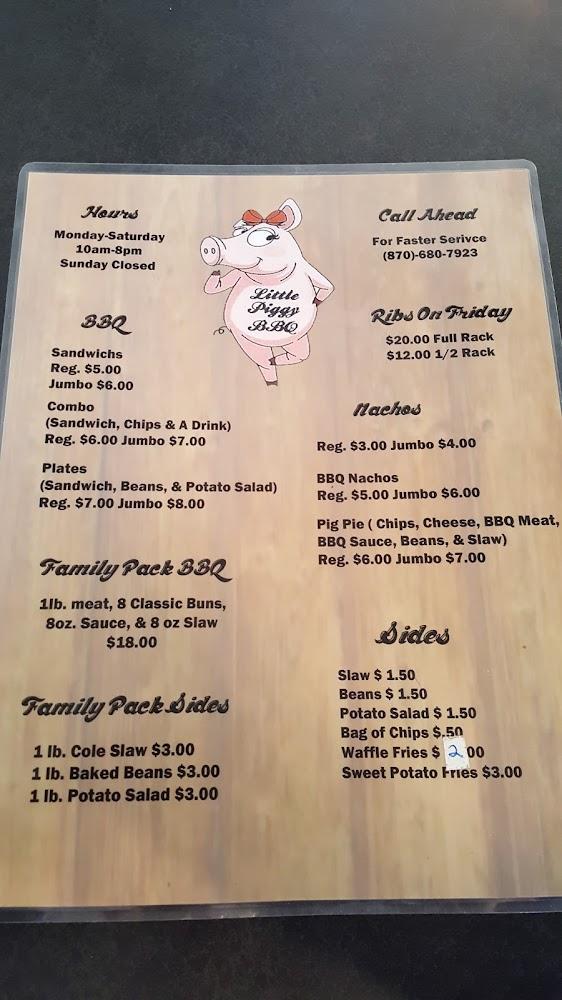 Little Piggy BBQ Menu image 1